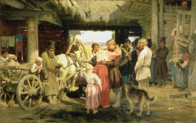 Het Afscheid van de Nieuwe Rekruut door Ilya Efimovich Repin